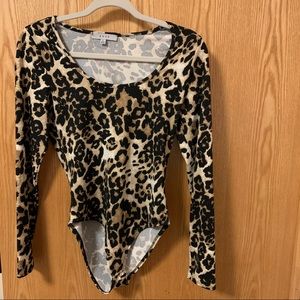 Cheetah print bodysuit